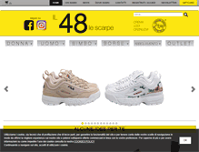 Tablet Screenshot of il48scarpe.com